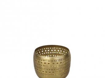 AK.JFA65004000 METAL GOLD TEALIGHT 8*8*6 CM